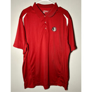 Florida State Seminoles NCAA Nike Golf Dri-fit Red Short Sleeve Polo Sz XXL